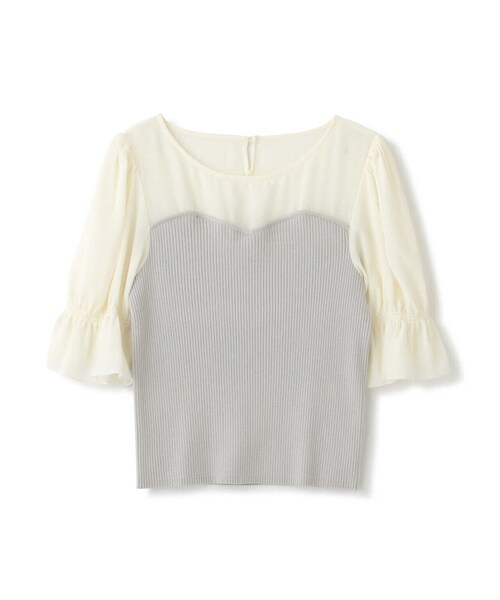 PROPORTION BODY DRESSING（プロポーションボディドレッシング）の「ビスチェドッキングニット / 1213170412（ニット/セーター・レディース・パープル/グレー/ネイビー・FREE）」の14枚目の写真