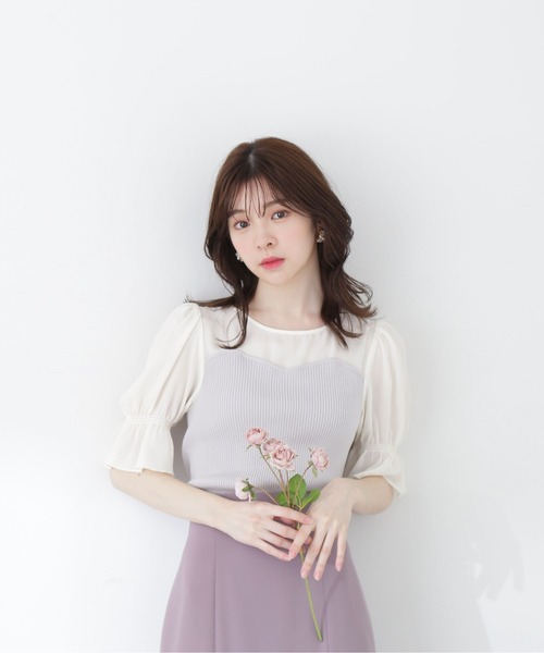 PROPORTION BODY DRESSING（プロポーションボディドレッシング）の「ビスチェドッキングニット / 1213170412（ニット/セーター・レディース・パープル/グレー/ネイビー・FREE）」の11枚目の写真