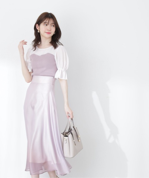 PROPORTION BODY DRESSING（プロポーションボディドレッシング）の「ビスチェドッキングニット / 1213170412（ニット/セーター・レディース・パープル/グレー/ネイビー・FREE）」の8枚目の写真