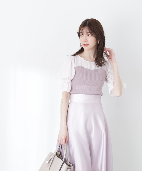 PROPORTION BODY DRESSING（プロポーションボディドレッシング）の「ビスチェドッキングニット / 1213170412（ニット/セーター・レディース・パープル/グレー/ネイビー・FREE）」の10枚目の写真