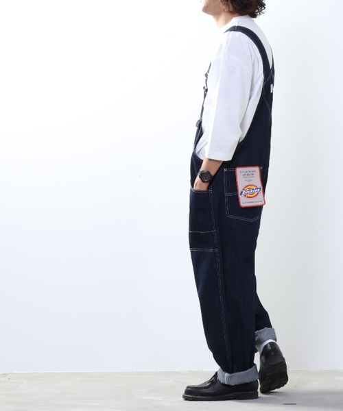Dickies(ディッキーズ)の「【別注限定展開】Dickies ディッキーズ ジップオーバーオール(サロペット/オーバーオール・メンズ・ブラック/ワンウォッシュ/カーキブラウン・M/L/XL)」の8枚目の写真