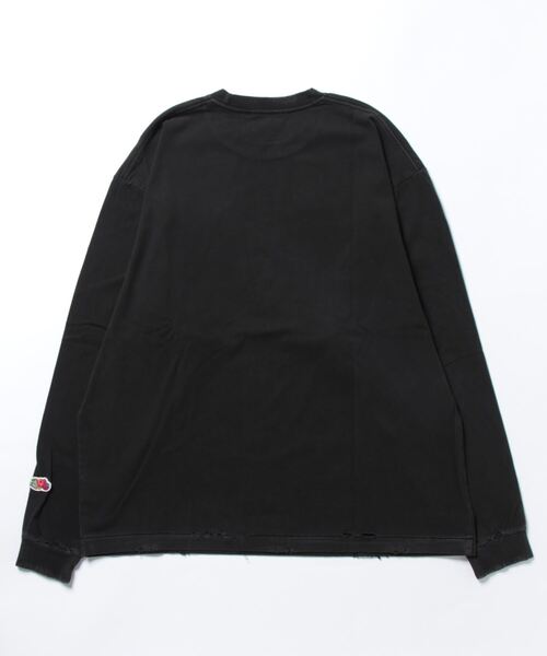 FRUIT OF THE LOOM（フルーツオブザルーム）の「【FRUIT OF THE LOOM】BLACK PRINT L/S TEE/ロンT（Tシャツ/カットソー・メンズ・C/A/B・M/L/XL）」の6枚目の写真