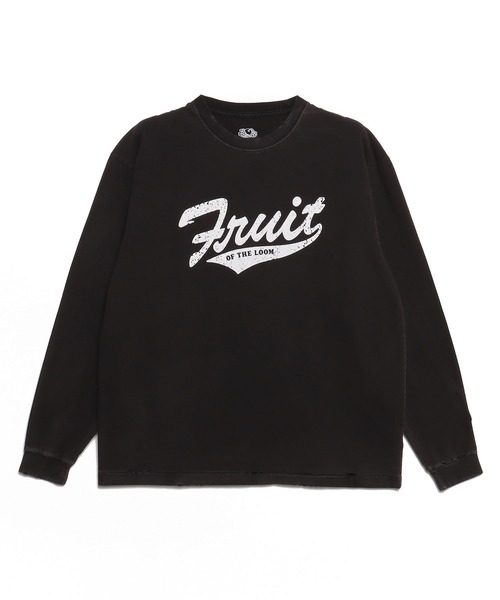 FRUIT OF THE LOOM（フルーツオブザルーム）の「【FRUIT OF THE LOOM】BLACK PRINT L/S TEE/ロンT（Tシャツ/カットソー・メンズ・C/A/B・M/L/XL）」の5枚目の写真