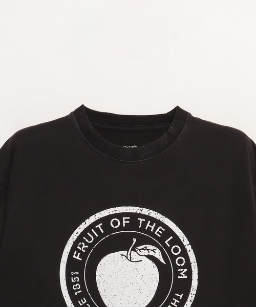 FRUIT OF THE LOOM（フルーツオブザルーム）の「【FRUIT OF THE LOOM】BLACK PRINT L/S TEE/ロンT（Tシャツ/カットソー・メンズ・C/A/B・M/L/XL）」の4枚目の写真