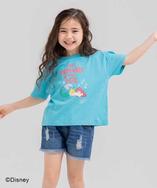 JAM & LINK(ジャムアンドリンク)の「〈ディズニー〉プリンセス/半袖Tシャツ(Tシャツ/カットソー・キッズ・パープル/ターコイズブルー・80cm/90cm/100cm/110cm/120cm/130cm/140cm)」の2枚目の写真