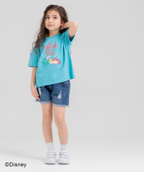 JAM & LINK(ジャムアンドリンク)の「〈ディズニー〉プリンセス/半袖Tシャツ(Tシャツ/カットソー・キッズ・パープル/ターコイズブルー・80cm/90cm/100cm/110cm/120cm/130cm/140cm)」の6枚目の写真