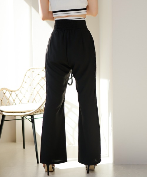 LIPSERVICE(リップサービス)の「サイドレースフレアパンツ(その他パンツ・レディース・ライトベージュ/ブラック・S/M)」の10枚目の写真