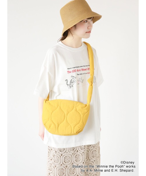 ehka sopo（エヘカソポ）の「【Disney】くまのプーさん/キルティングバッグ（ハンドバッグ・レディース・マスタード/キナリ・ﾌﾘ-）」の8枚目の写真