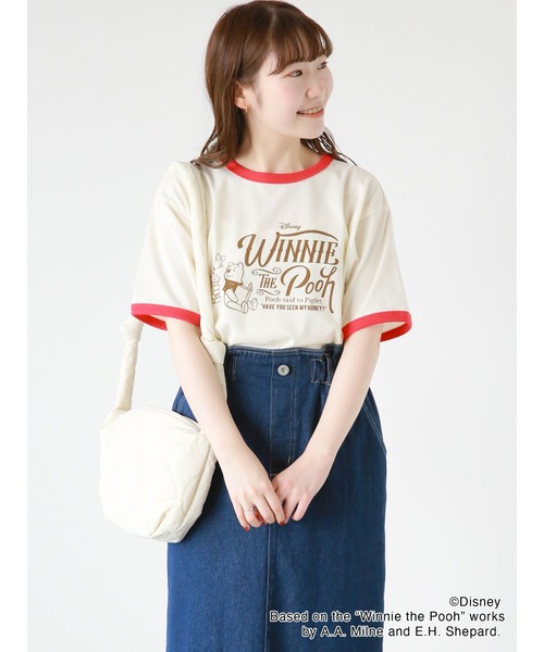 ehka sopo（エヘカソポ）の「【Disney】くまのプーさん/キルティングバッグ（ハンドバッグ・レディース・マスタード/キナリ・ﾌﾘ-）」の10枚目の写真