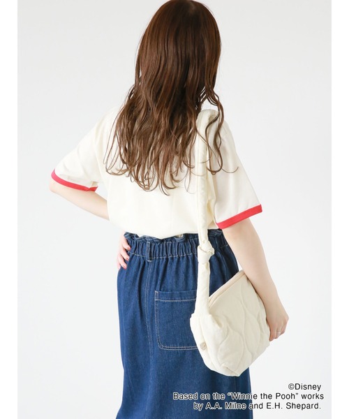 ehka sopo（エヘカソポ）の「【Disney】くまのプーさん/キルティングバッグ（ハンドバッグ・レディース・マスタード/キナリ・ﾌﾘ-）」の5枚目の写真