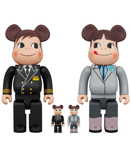 ANAオリジナル＞BE@RBRICK for ANA CAPTAIN ポコちゃん & CA10代目