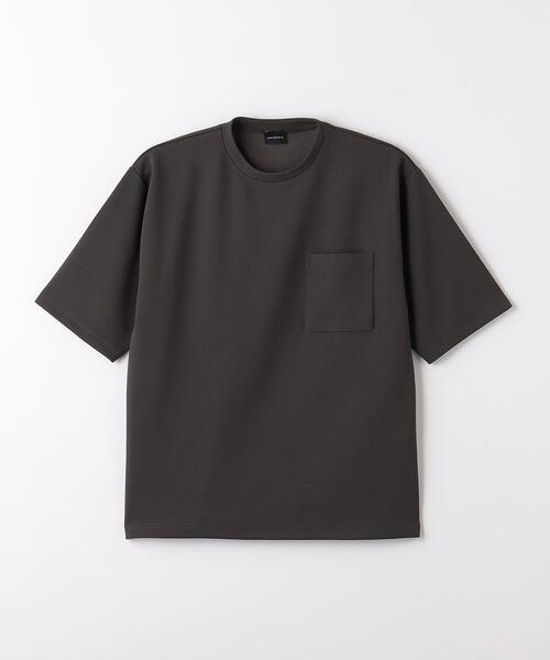 green label relaxing（グリーンレーベルリラクシング）の「アムンゼンツイル クルーネック Tシャツ（Tシャツ/カットソー・メンズ・ライトグレー/ライム/ダークグレー・M/S/XL/L）」の8枚目の写真