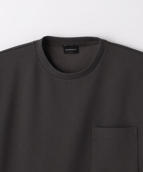 green label relaxing（グリーンレーベルリラクシング）の「アムンゼンツイル クルーネック Tシャツ（Tシャツ/カットソー・メンズ・ライトグレー/ライム/ダークグレー・M/S/XL/L）」の10枚目の写真