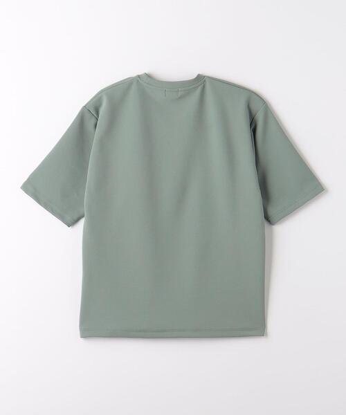 グリーンレーベルリラクシング ビックシルエット 緑 アースカラーTシャツ 古着 WEB限定】［ XS /H148-155cm］クラフト 5分袖 ブラウス （シャツ