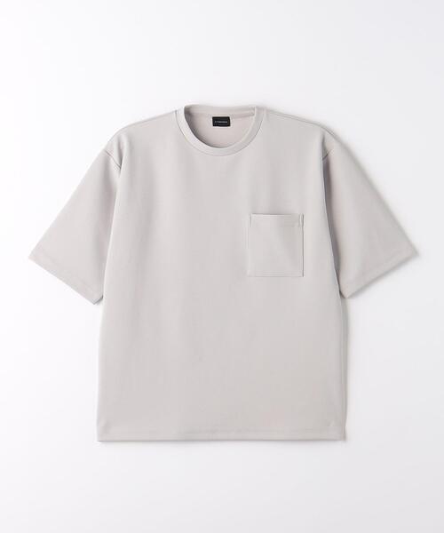 green label relaxing（グリーンレーベルリラクシング）の「アムンゼンツイル クルーネック Tシャツ（Tシャツ/カットソー・メンズ・ライトグレー/ライム/ダークグレー・M/S/XL/L）」の18枚目の写真