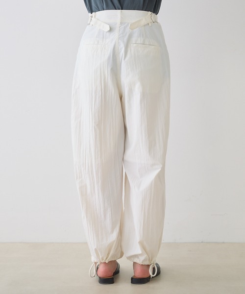 PUAL CE CIN(ピュアルセシン)の「【Du noir】ナイロングルカパラシュートパンツ(その他パンツ・レディース・ブラック/オフホワイト・FREE)」の15枚目の写真