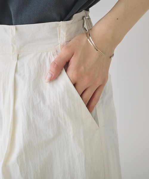 PUAL CE CIN(ピュアルセシン)の「【Du noir】ナイロングルカパラシュートパンツ(その他パンツ・レディース・ブラック/オフホワイト・FREE)」の13枚目の写真