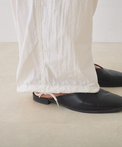 PUAL CE CIN(ピュアルセシン)の「【Du noir】ナイロングルカパラシュートパンツ(その他パンツ・レディース・ブラック/オフホワイト・FREE)」の19枚目の写真