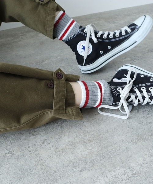 PAR ICI(パーリッシィ)の「BASIC ラインソックス(ソックス/靴下・レディース・レッド/ブルー/グリーン・FREE)」の3枚目の写真