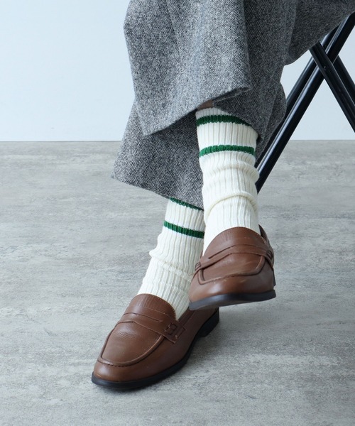 PAR ICI(パーリッシィ)の「BASIC ラインソックス(ソックス/靴下・レディース・レッド/ブルー/グリーン・FREE)」の7枚目の写真