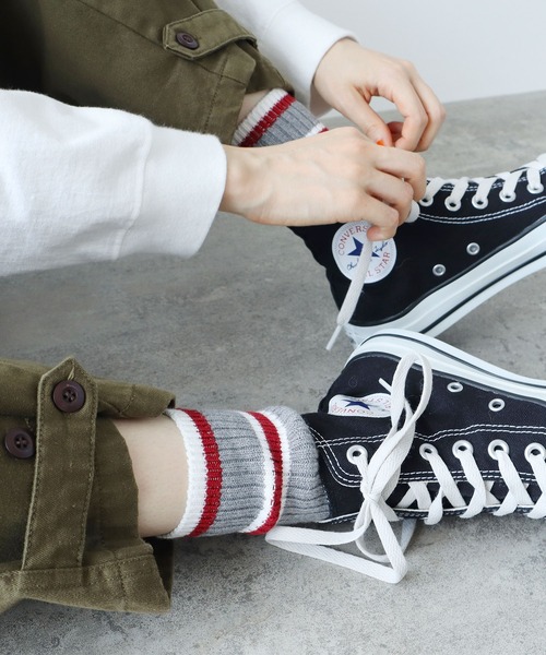 PAR ICI(パーリッシィ)の「BASIC ラインソックス(ソックス/靴下・レディース・レッド/ブルー/グリーン・FREE)」の12枚目の写真