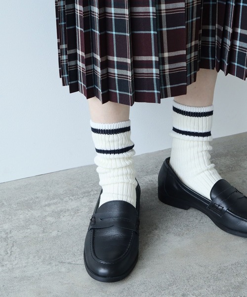 PAR ICI(パーリッシィ)の「BASIC ラインソックス(ソックス/靴下・レディース・レッド/ブルー/グリーン・FREE)」の21枚目の写真