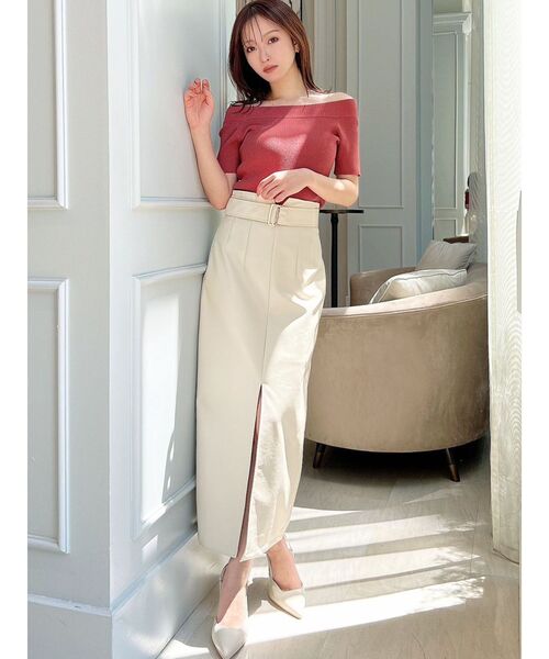 RESEXXY（リゼクシー）の「センタースリットタイトスカート（スカート・レディース・アイボリー/ブラック/ブルー・FREE）」の8枚目の写真