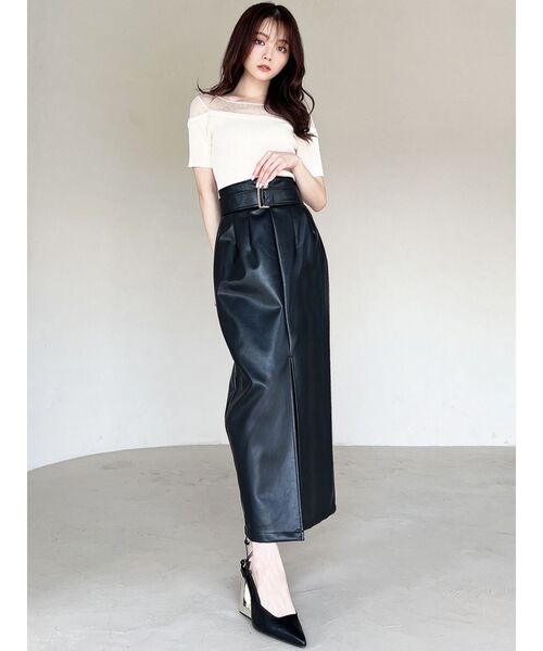 RESEXXY（リゼクシー）の「センタースリットタイトスカート（スカート・レディース・アイボリー/ブラック/ブルー・FREE）」の11枚目の写真