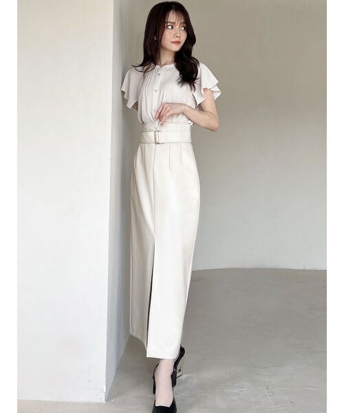 RESEXXY（リゼクシー）の「センタースリットタイトスカート（スカート・レディース・アイボリー/ブラック/ブルー・FREE）」の13枚目の写真