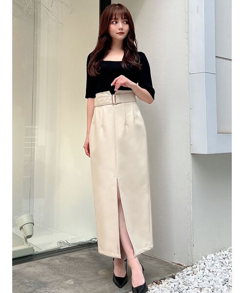 RESEXXY（リゼクシー）の「センタースリットタイトスカート（スカート・レディース・アイボリー/ブラック/ブルー・FREE）」の15枚目の写真