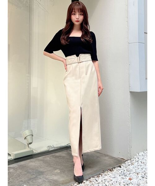 RESEXXY（リゼクシー）の「センタースリットタイトスカート（スカート・レディース・アイボリー/ブラック/ブルー・FREE）」の16枚目の写真