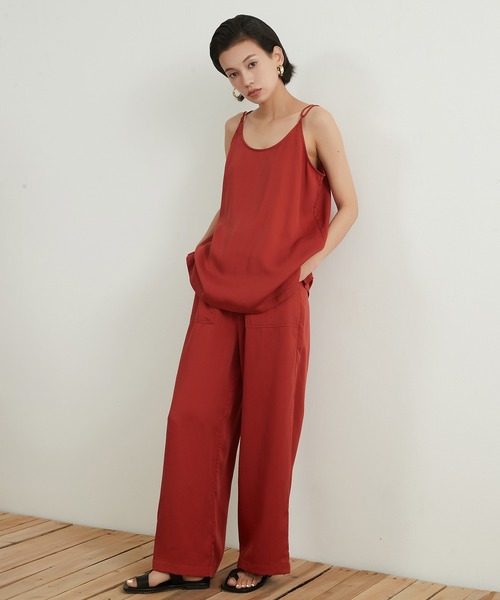 On One's Own(オンワンズオン)の「On One's Own レーヨンウェストゴムワイドパンツ(その他パンツ・レディース・テラコッタ/ブラック/オリーブ/クリーム・S/M)」の22枚目の写真