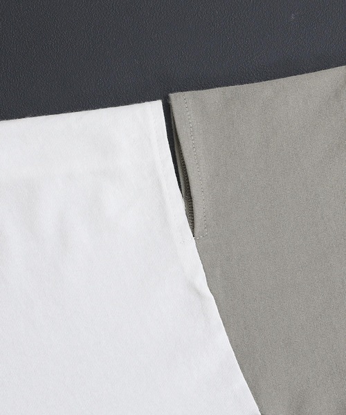 kOhAKU（コハク）の「『アシンメトリー配色デザインTシャツ』（Tシャツ/カットソー・レディース・ブラック/オフホワイト・FREE）」の8枚目の写真