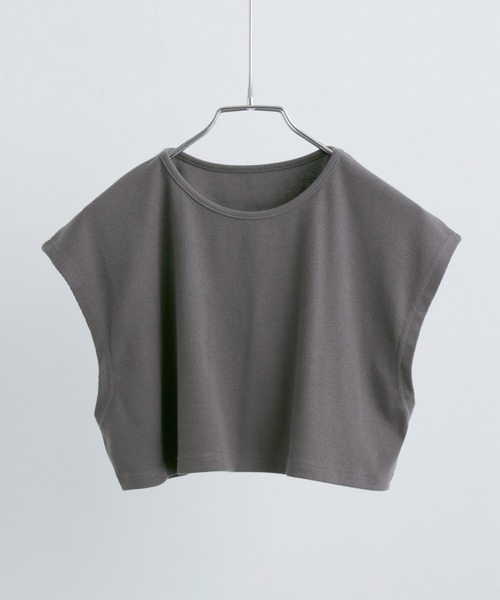 Fashion Letter(ファッションレター)の「キャミOP×クロップドトップス セットアップ(ワンピース・レディース・ブラック/グレイッシュベージュ/オレンジ/チャコール・M)」の9枚目の写真