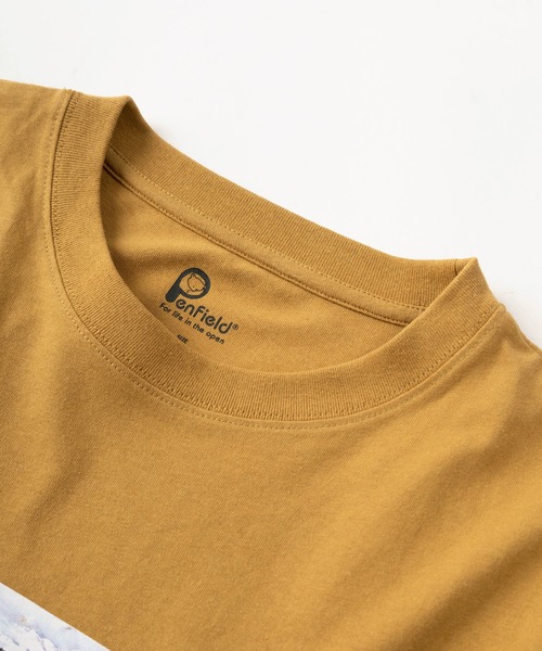 PEN FIELD(ペンフィールド)の「【PENFIELD/ペンフィールド】ブランドネーム ボックスロゴ デザインTシャツ/半袖Tシャツ(Tシャツ/カットソー・メンズ・ホワイト/チャコールグレー/ライトブラウン・XL/M/L)」の10枚目の写真