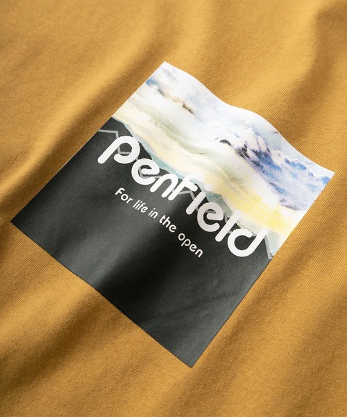 PEN FIELD(ペンフィールド)の「【PENFIELD/ペンフィールド】ブランドネーム ボックスロゴ デザインTシャツ/半袖Tシャツ(Tシャツ/カットソー・メンズ・ホワイト/チャコールグレー/ライトブラウン・XL/M/L)」の8枚目の写真