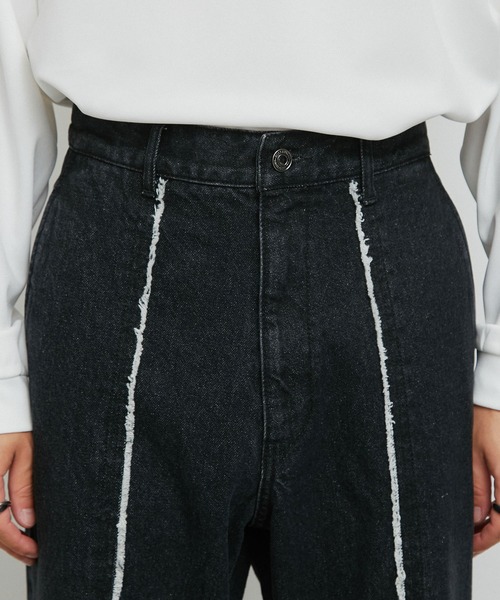 JUNRED（ジュンレッド）の「センターフリンジデニムスーパーフレアパンツ（デニムパンツ・メンズ・ネイビー/ブラック・L/M/S）」の16枚目の写真