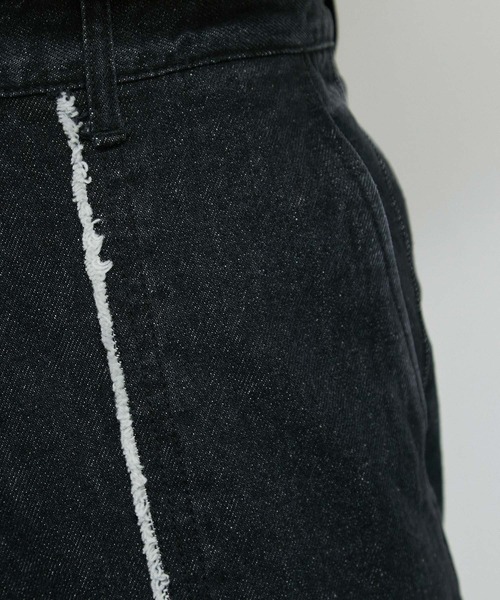 JUNRED（ジュンレッド）の「センターフリンジデニムスーパーフレアパンツ（デニムパンツ・メンズ・ネイビー/ブラック・L/M/S）」の20枚目の写真