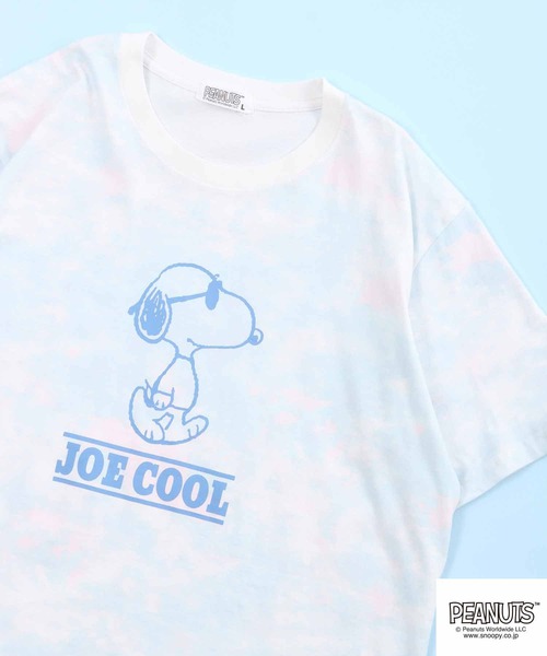 PEANUTS（ピーナッツ）の「PEANUTS スヌーピー タイダイ Tシャツ（Tシャツ/カットソー・レディース・ピンク系その他/ホワイト×ブルー/ホワイト×パープル/グリーン系その他/ホワイト×ピンク/ブルー系その他・M/L/LL）」の5枚目の写真