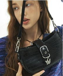 ☆NASTY FANCY CLUB☆ NF Leather Buckle Shoulder Bag BLK MUSINSA | FANCY CLUB [NF] Leather Buckle Shoulder Bag (BLK