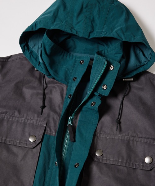 AIVER(アイバー)の「AIVER 配色ファブリックマウンテンパーカー(マウンテンパーカー・メンズ・ダークグリーン/アイボリー/ブラック・MEDIUM/SMALL/LARGE)」の21枚目の写真