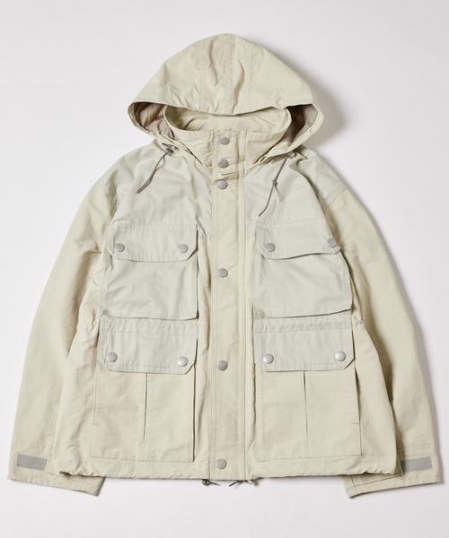 AIVER(アイバー)の「AIVER 配色ファブリックマウンテンパーカー(マウンテンパーカー・メンズ・ダークグリーン/アイボリー/ブラック・MEDIUM/SMALL/LARGE)」の14枚目の写真