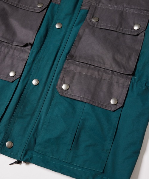 AIVER(アイバー)の「AIVER 配色ファブリックマウンテンパーカー(マウンテンパーカー・メンズ・ダークグリーン/アイボリー/ブラック・MEDIUM/SMALL/LARGE)」の22枚目の写真