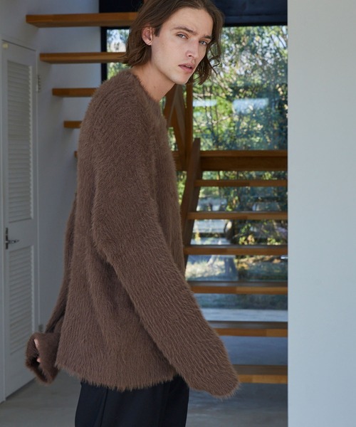 JULLIN】 shaggy loose crewneck knit / シャギールーズクルーネック 