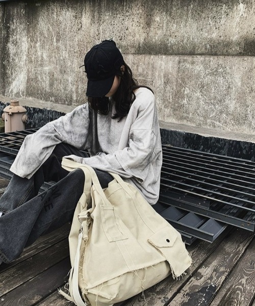 ARULE（アルール）の「A'GEM/9 × .kom『ARULE/アルール』ビンテージ バッグ（ショルダーバッグ・メンズ・チャコールグレー/アイボリー/カーキ・FREE）」の21枚目の写真