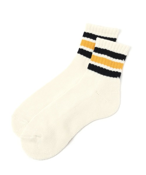 LAKOLE（ラコレ）の「カラーラインショートソックス / 970144（ソックス/靴下・メンズ・パープル/レッド/イエロー/グリーン/ワイン/イエロー系その他/スモーク/ライトグレー/オレンジ/カーキ・FREE）」の7枚目の写真