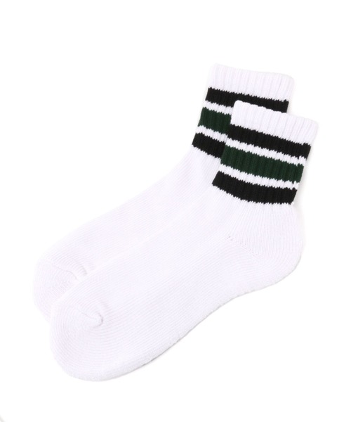 LAKOLE（ラコレ）の「カラーラインショートソックス / 970144（ソックス/靴下・メンズ・パープル/レッド/イエロー/グリーン/ワイン/イエロー系その他/スモーク/ライトグレー/オレンジ/カーキ・FREE）」の4枚目の写真