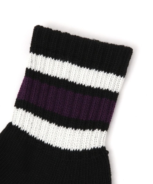 LAKOLE（ラコレ）の「カラーラインショートソックス / 970144（ソックス/靴下・メンズ・パープル/レッド/イエロー/グリーン/ワイン/イエロー系その他/スモーク/ライトグレー/オレンジ/カーキ・FREE）」の13枚目の写真