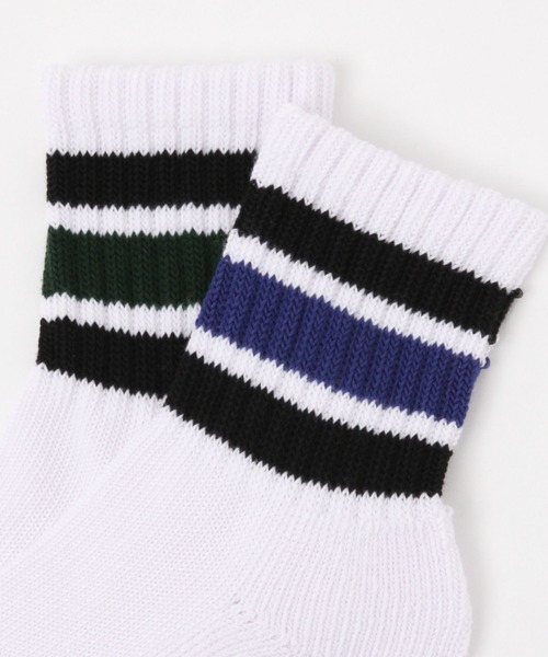 LAKOLE（ラコレ）の「カラーラインショートソックス / 970144（ソックス/靴下・メンズ・パープル/レッド/イエロー/グリーン/ワイン/イエロー系その他/スモーク/ライトグレー/オレンジ/カーキ・FREE）」の17枚目の写真