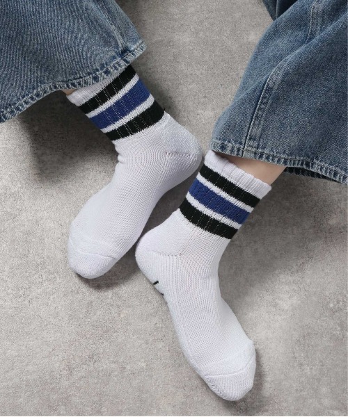 LAKOLE（ラコレ）の「カラーラインショートソックス / 970144（ソックス/靴下・メンズ・パープル/レッド/イエロー/グリーン/ワイン/イエロー系その他/スモーク/ライトグレー/オレンジ/カーキ・FREE）」の19枚目の写真